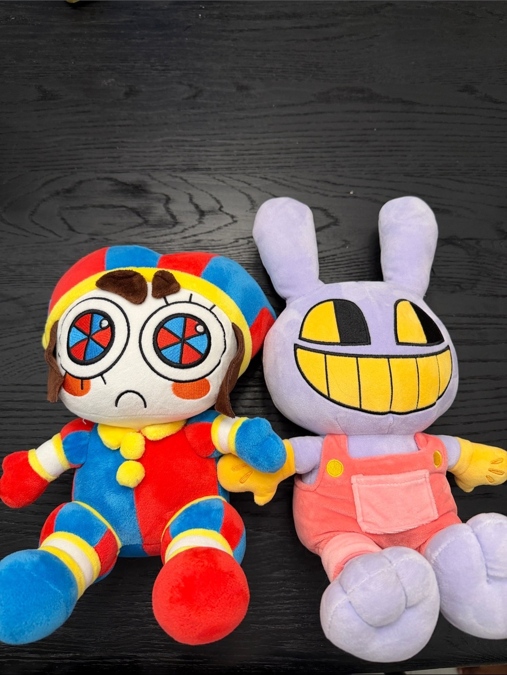 Colorful Red & purple Plush Pomni and Jax Toy – Kids Stuffed Animal